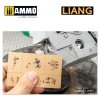 Liang 0008 Paint Crack Effects Airbrush Stencils